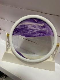 3D الساعة الرملية مع دعم للديكور المنزلي ، رمال أعماق البحار ، الفن الإبداعي ، الديكور المكتبي ، زخرفة الغرفة ، هدية