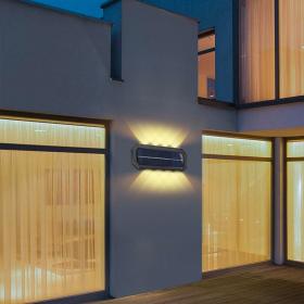 مصباح جداري شمسي 8LED مع مستشعر حركة تلقائي قطعة واحدة