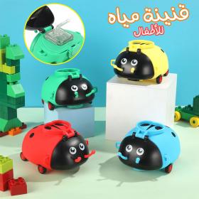 قارورة ماء للأطفال بسعة 500 مل مع مصاصة ونقوش كرتونية.