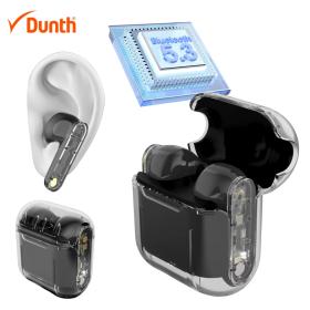 سماعات أذن لاسلكية بلوتوث، سماعة مدمجة مع خاصية المكالمات الحرة، باللون الأسود DUNTH DU-T151
